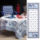 Chemin de table Picoti - Bleu
