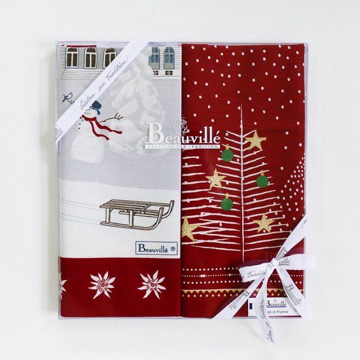 Tea-towel Gift Box Féerie de Noël