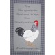 Picoti Coq Tea-towel