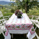 Les Coqs Tablecloth - Pink