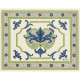 Trianon Placemat - Cream ground/blue