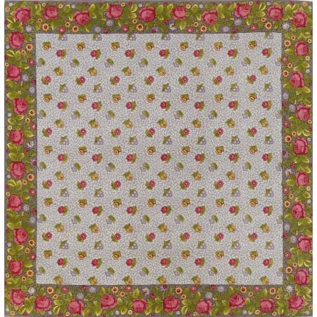 Foulard Roses Anciennes - Quartz