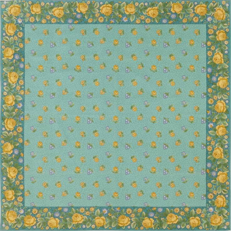 Roses Anciennes Scarf Azur Beauville Roses Anciennes Scarf Azur Beauville