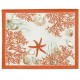 Corail Beschichtete Tischset - Rot