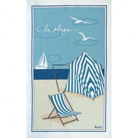 À la Plage Tea-Towel