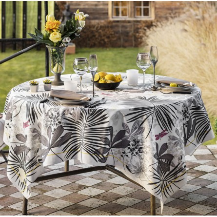 Grande Palmes Tablecloth - Anise