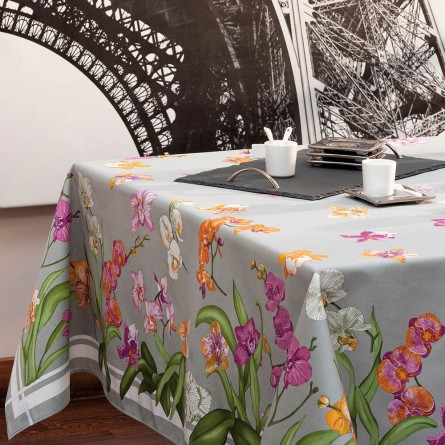 Orchidées Tablecloth - Champagne