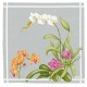 Orchidées Serviette - Grau