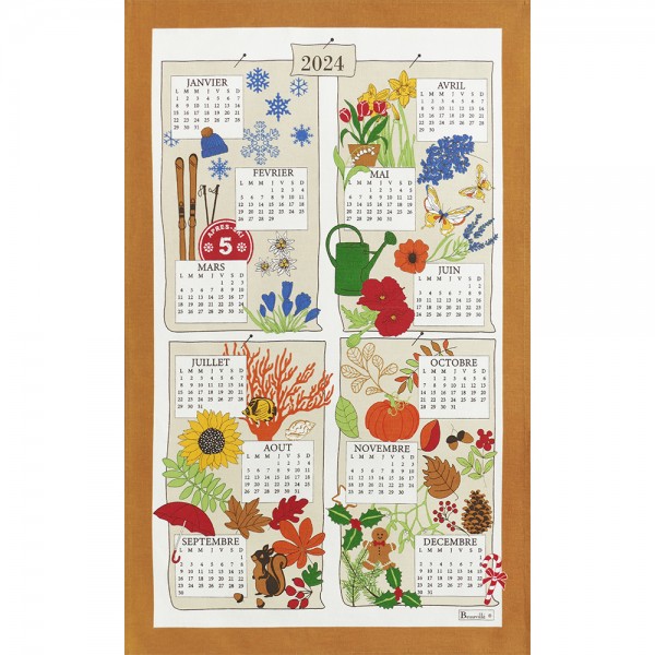 Calendrier de bureau fleurs fleuries 2024, calendrier de bureau floral  créatif, calendrier sur le thème des fleurs 2024, cadeaux de Noël, cadeaux  du Nouvel An