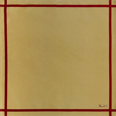 Zweifarbige Serviette - Gold/Rot