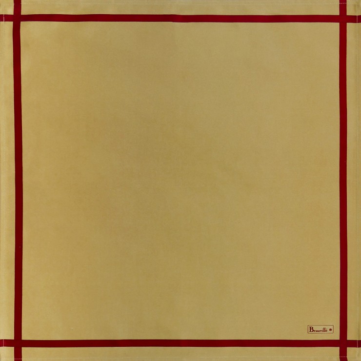 Two-coloured Napkin - Gold/Red