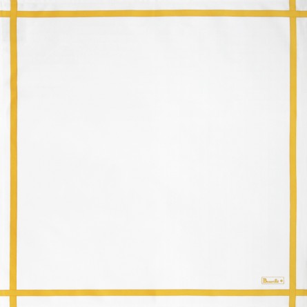 Serviette Bicolore - Blanc/Jaune