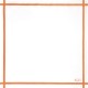 Two-coloured Napkin - White/Mandarin