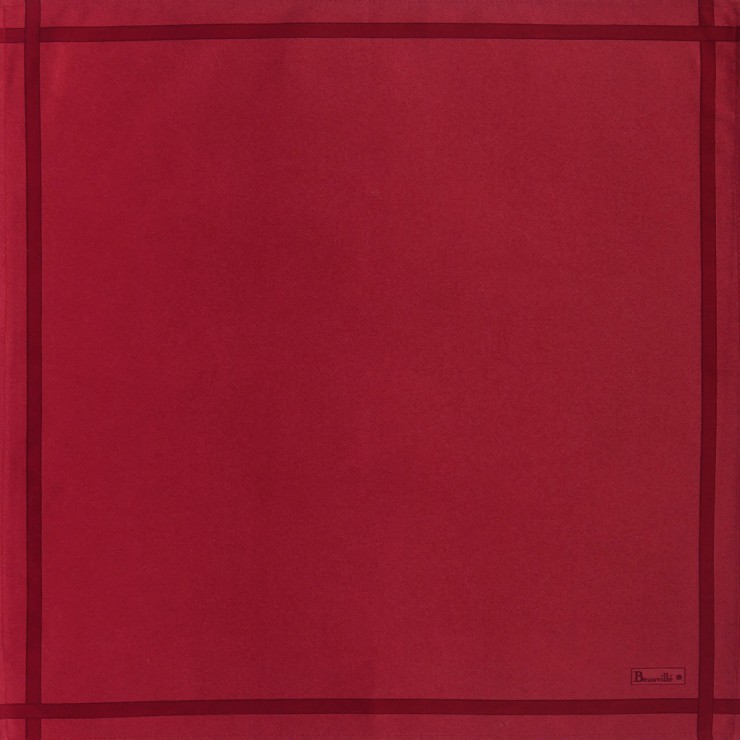 Zweifarbige Serviette - Rot/Karminrot