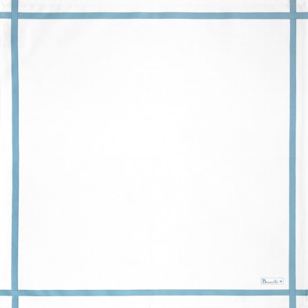 Two-coloured Napkin - White/Sky Blue