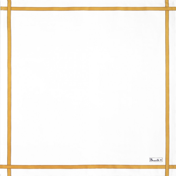 Serviette Bicolore - Blanc/Miel