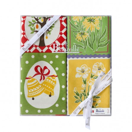 Tea towel gift box Émerveillement floral
