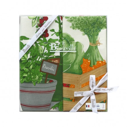 Coffret Cadeau Torchons À la fraicheur du potager
