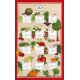 Torchon calendrier Mon potager 2025