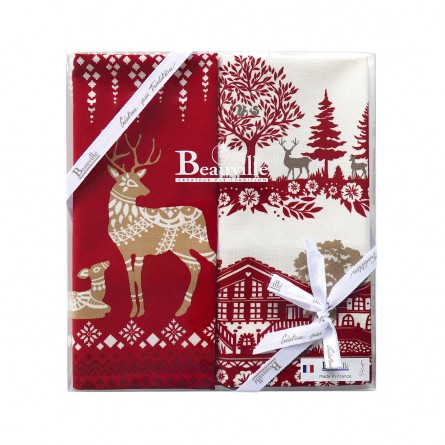 Coffret Cadeau Torchons Paysages d'hiver