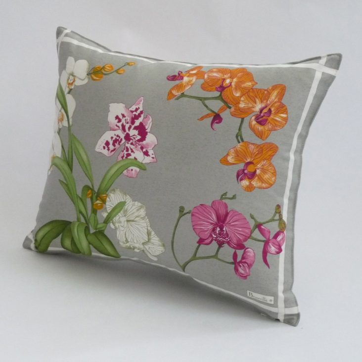 Coussin Orchidées Beauvillé pour la fête des Mères