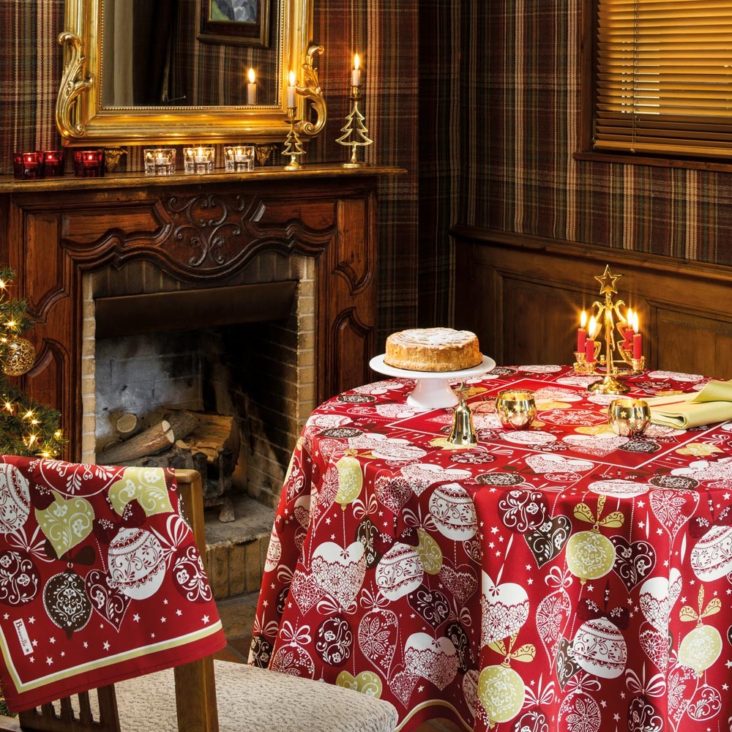 Décoration table de Noël haut de gamme, luxe conseils Beauvillé