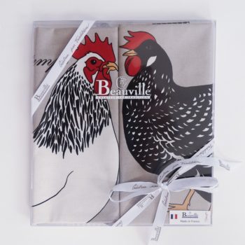 coffret cadeau torchon cuisine poule