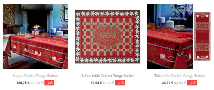 nappe noel en soldes