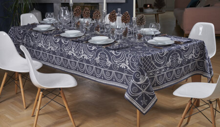 Précieuses Nappe col.3 céleste - 2