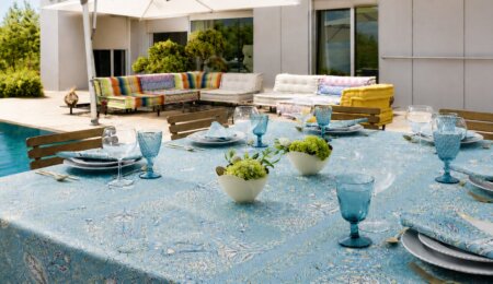 Nappe enduite : Darjeeling ciel