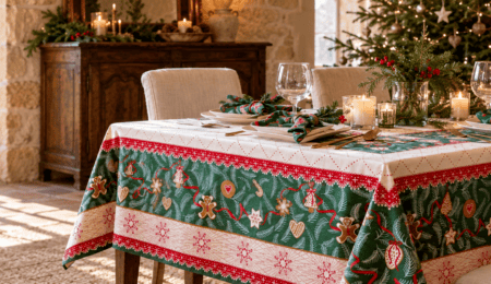 Table de Noël au charme français